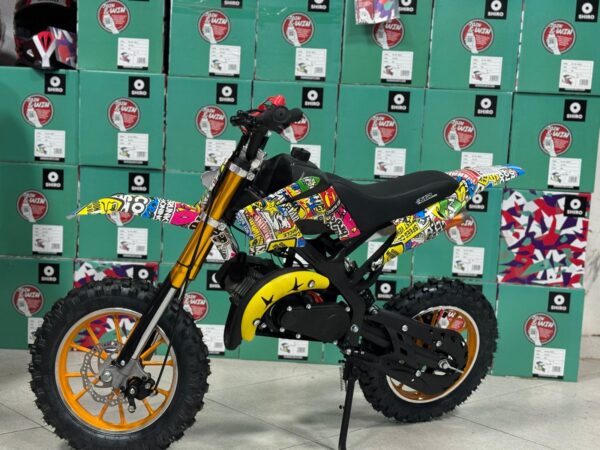 moto de motocross para niño negra