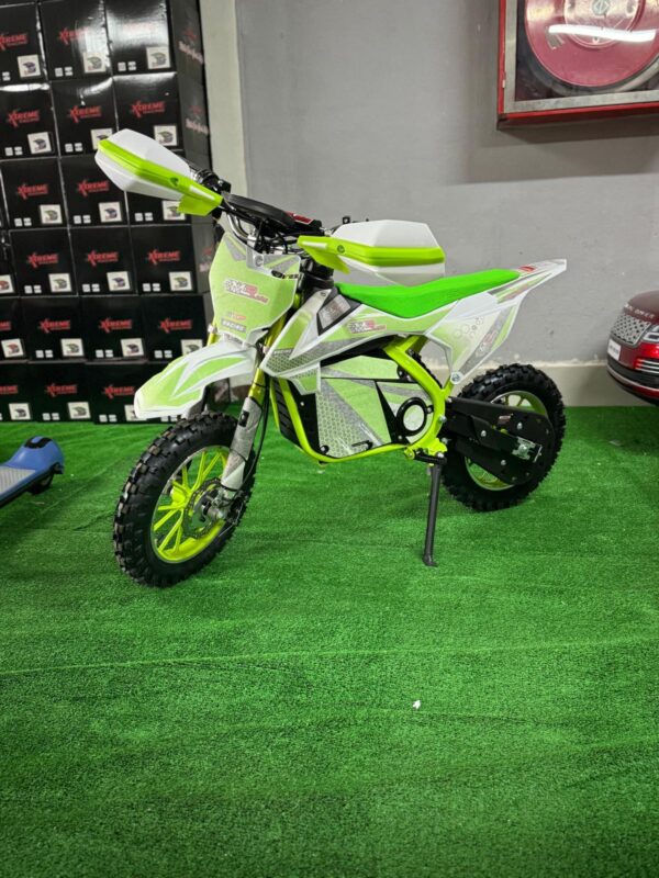 moto de motocross para niño verde electrica